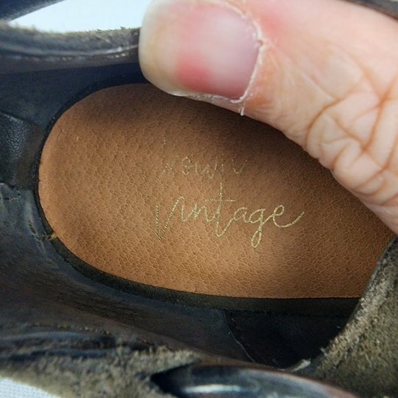 Crown Vintage Mason Moss Leather Open Toe Bootie SIZE 7.5 - Picture 8 of 9